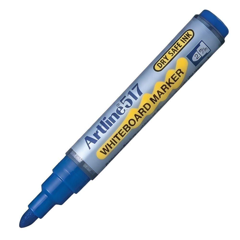 ปากกาไวท์บอร์ด ARTLINE EK-517 หัวกลม 3.0 มม. สีน้ำเงิน_0